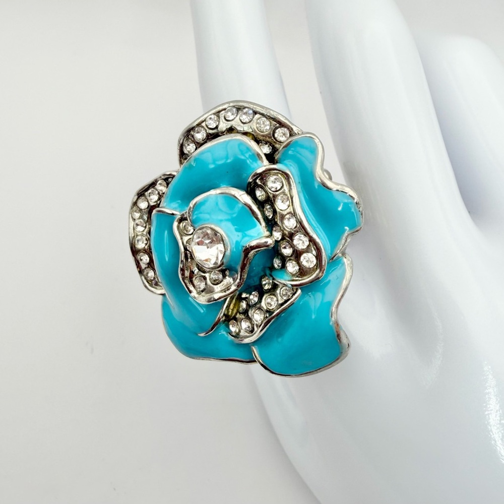 Statement Flower Ring - image 5